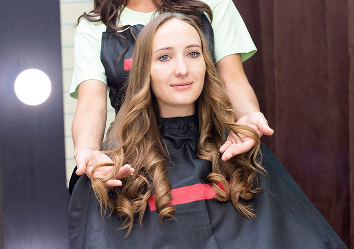 Hair color service process